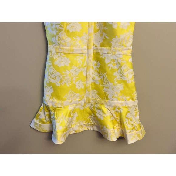 Alexis Solana Yellow Jacquard Mini Dress - Picture 4 of 11